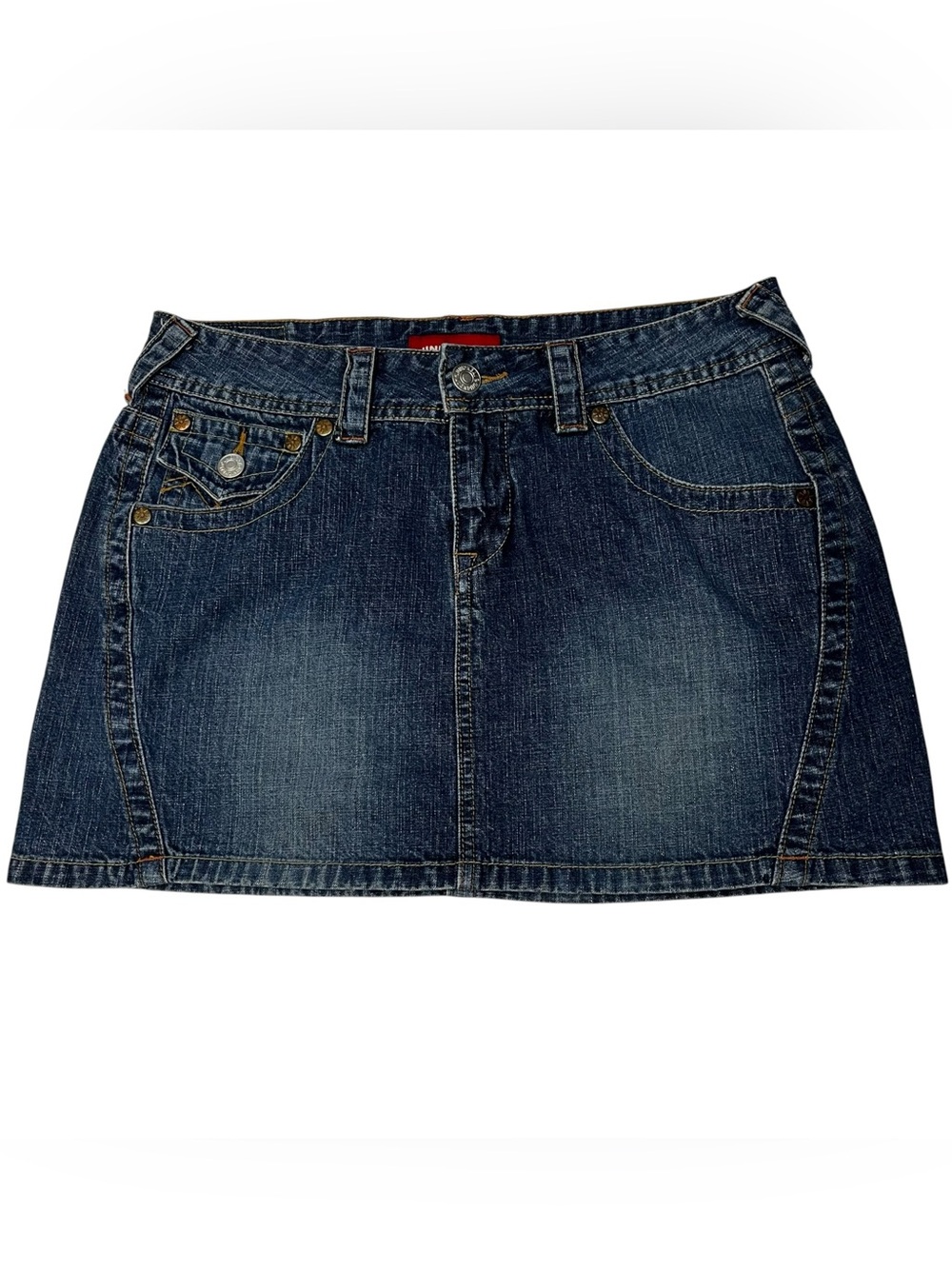 UNIONBAY y2k Dark Blue Denim Micro Mini Skirt